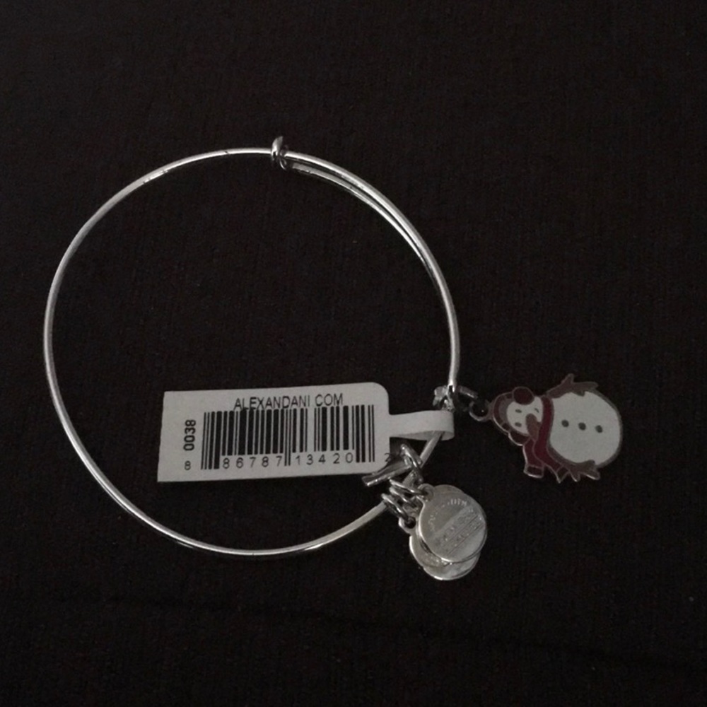 Alex and Ani charity exclusive snowman bracelet